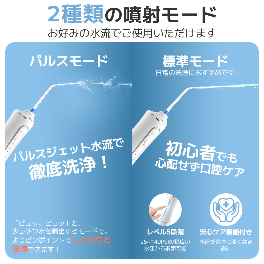 Amazon.co.jp: ジェットウォッシャー 口腔洗浄器 3種類モード調整 ウォーターフロス 防水 歯間洗浄 口腔洗浄機 洗浄 口臭 歯周ポケット  ポータブル マウスウォッシャー ノズル4本 : ドラッグストア